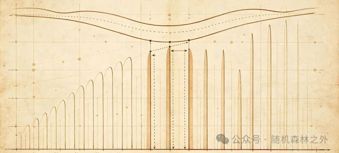 描述期权订单流毒性梯度计算的示意图
