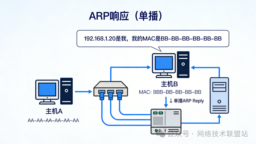 ARP单播响应过程