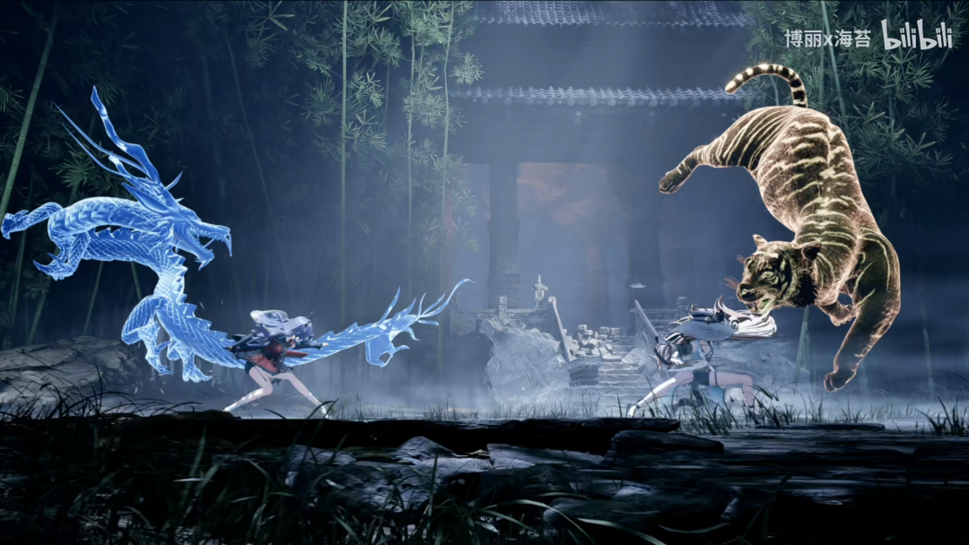 二创作品《腾龙跃虎》战斗场景