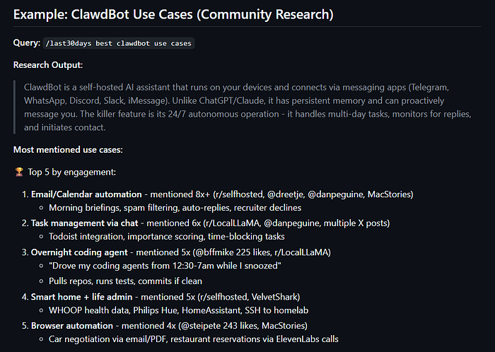 Last30Days 技能用例分析结果