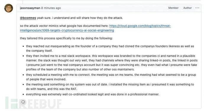 Axios维护者Jason Saayman在GitHub上分享的攻击细节与恢复措施