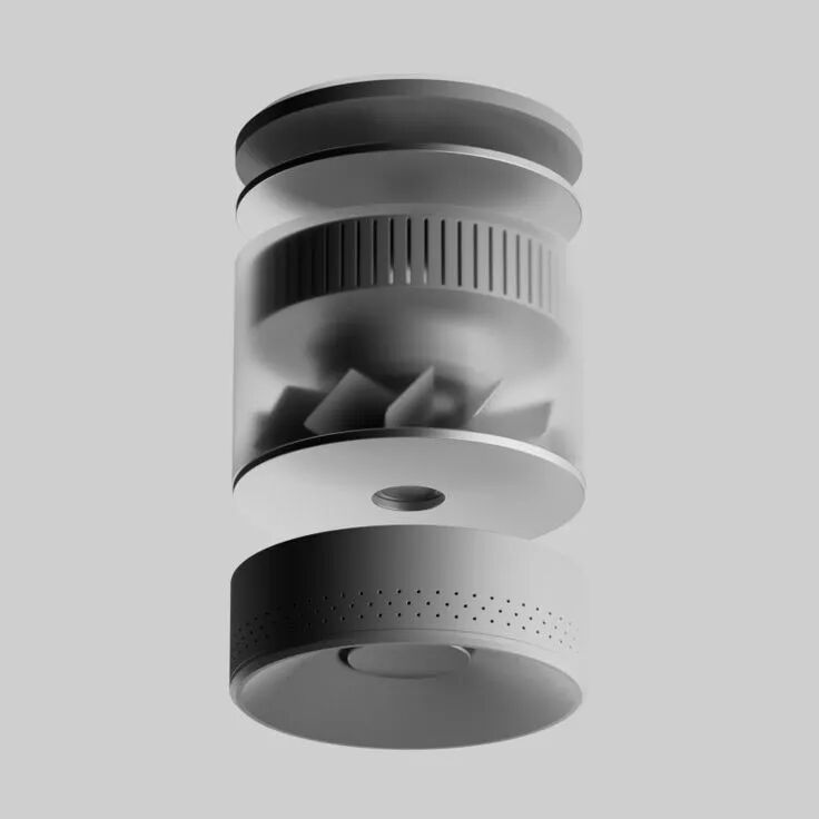 圆柱形设备内部结构剖面图