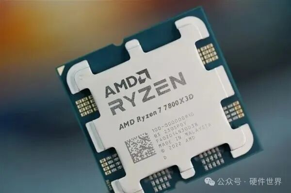 AMD Ryzen 7 7800X3D处理器特写