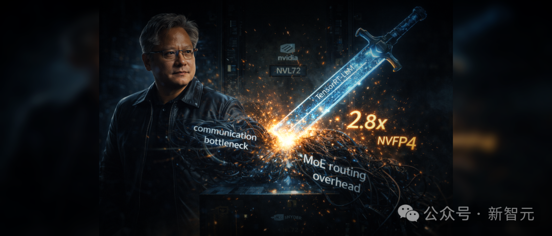 NVIDIA NVFP4 MoE性能突破宣传图