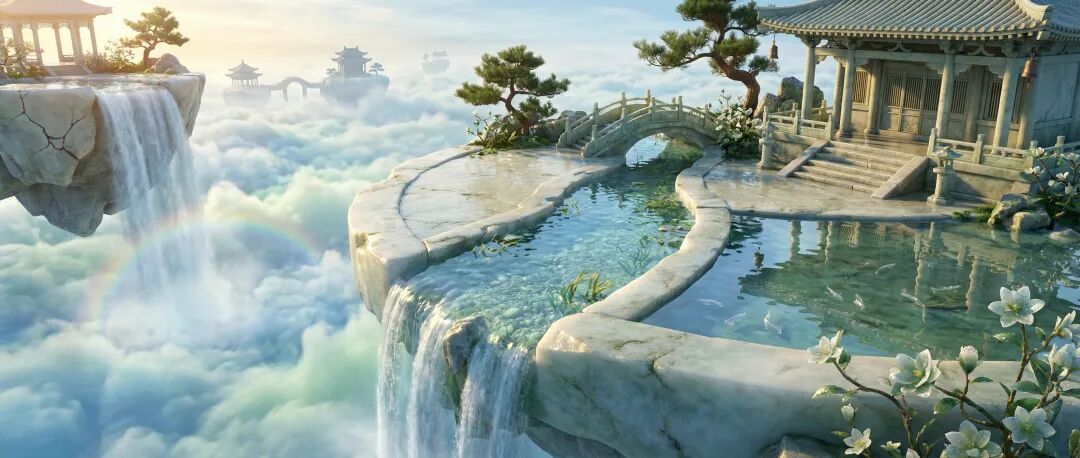 云端仙境场景概念图