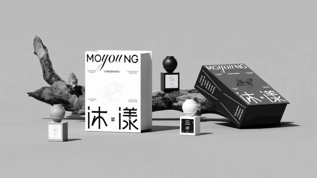 枯木元素与产品包装组合