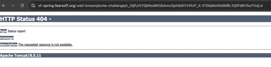 Tomcat服务器返回的404错误页面