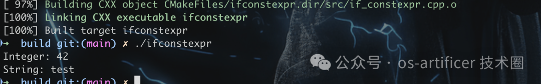 程序成功编译并运行的结果截图