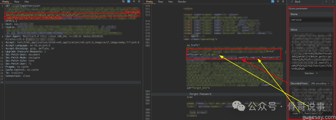 转义双引号被正确反射