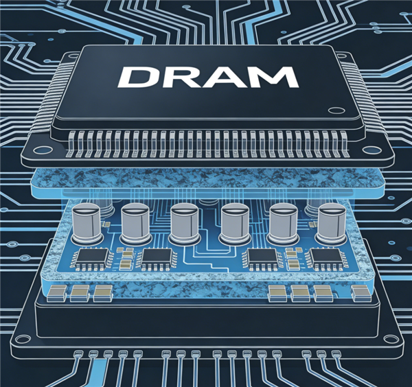 DRAM芯片内部结构示意图