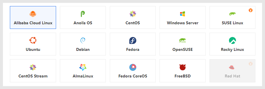 主流服务器操作系统图标概览