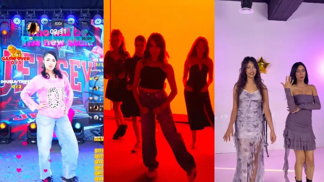 TikTok团播舞蹈直播间截图