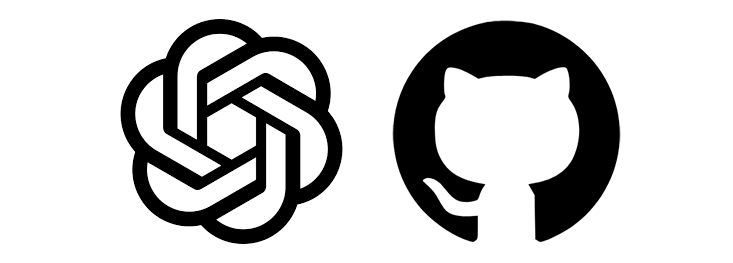 OpenAI与GitHub图标对比