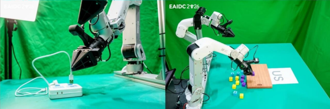 插电源线(左),拼写单词(右)