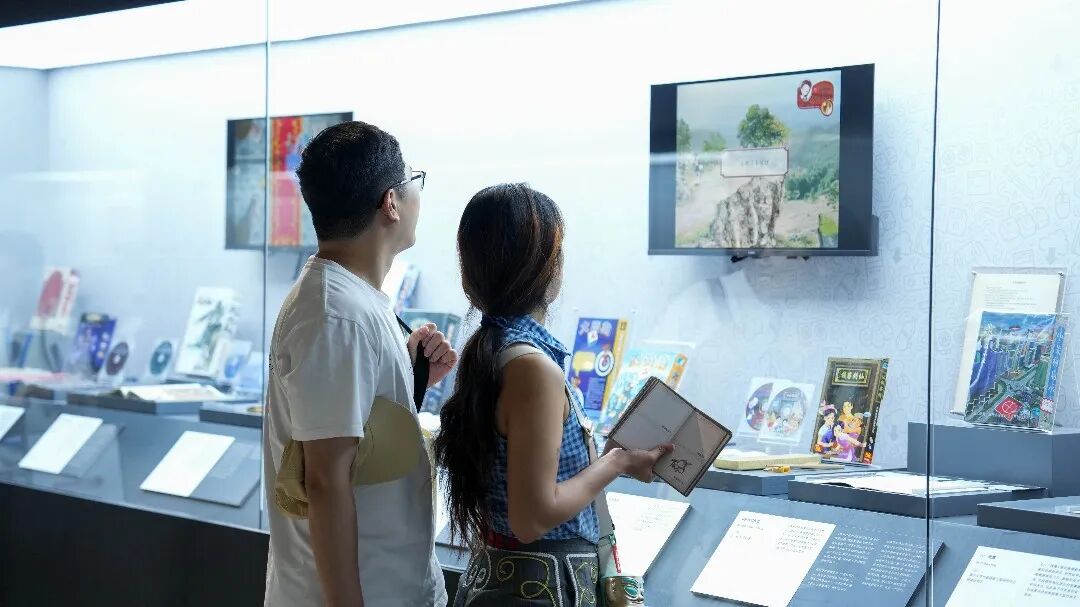 连环画风格的展品陈列