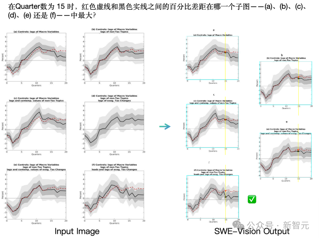 图表分析案例:SWE-Vision处理输入与输出对比