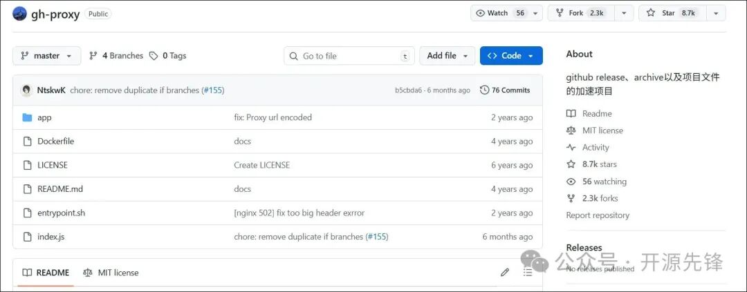 gh-proxy 项目GitHub主页