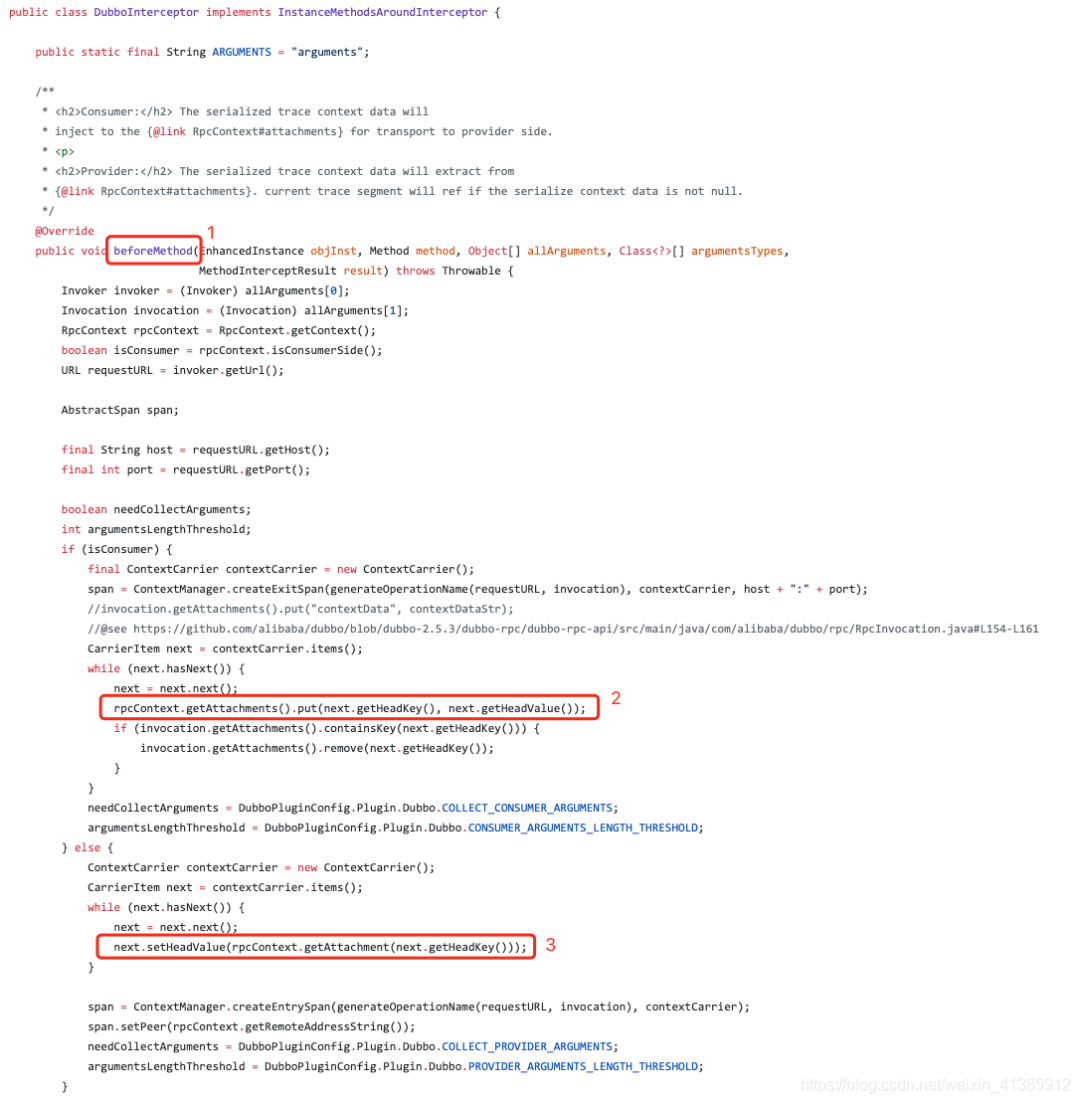 Dubbo拦截器的beforeMethod关键逻辑