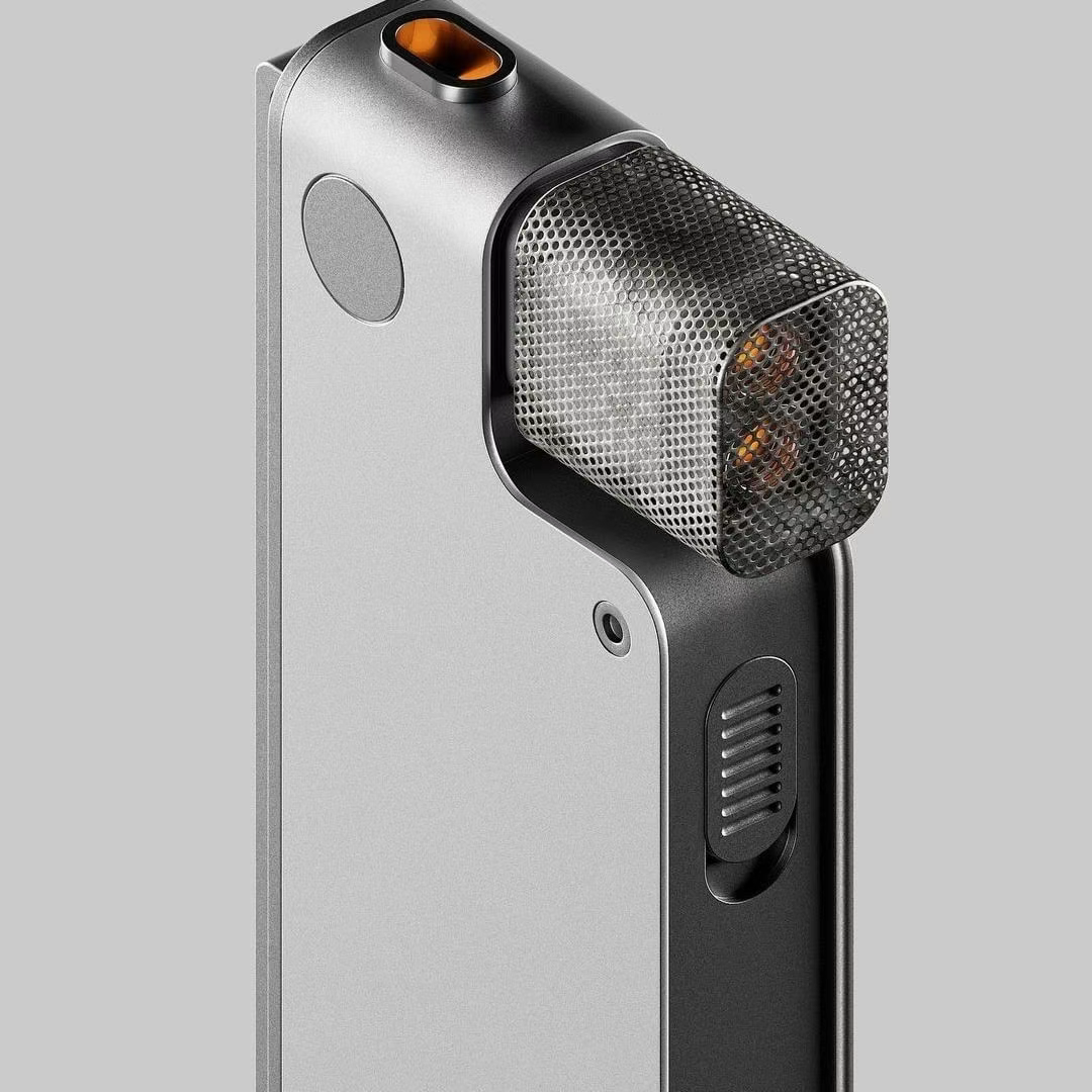 银色科技感设备特写