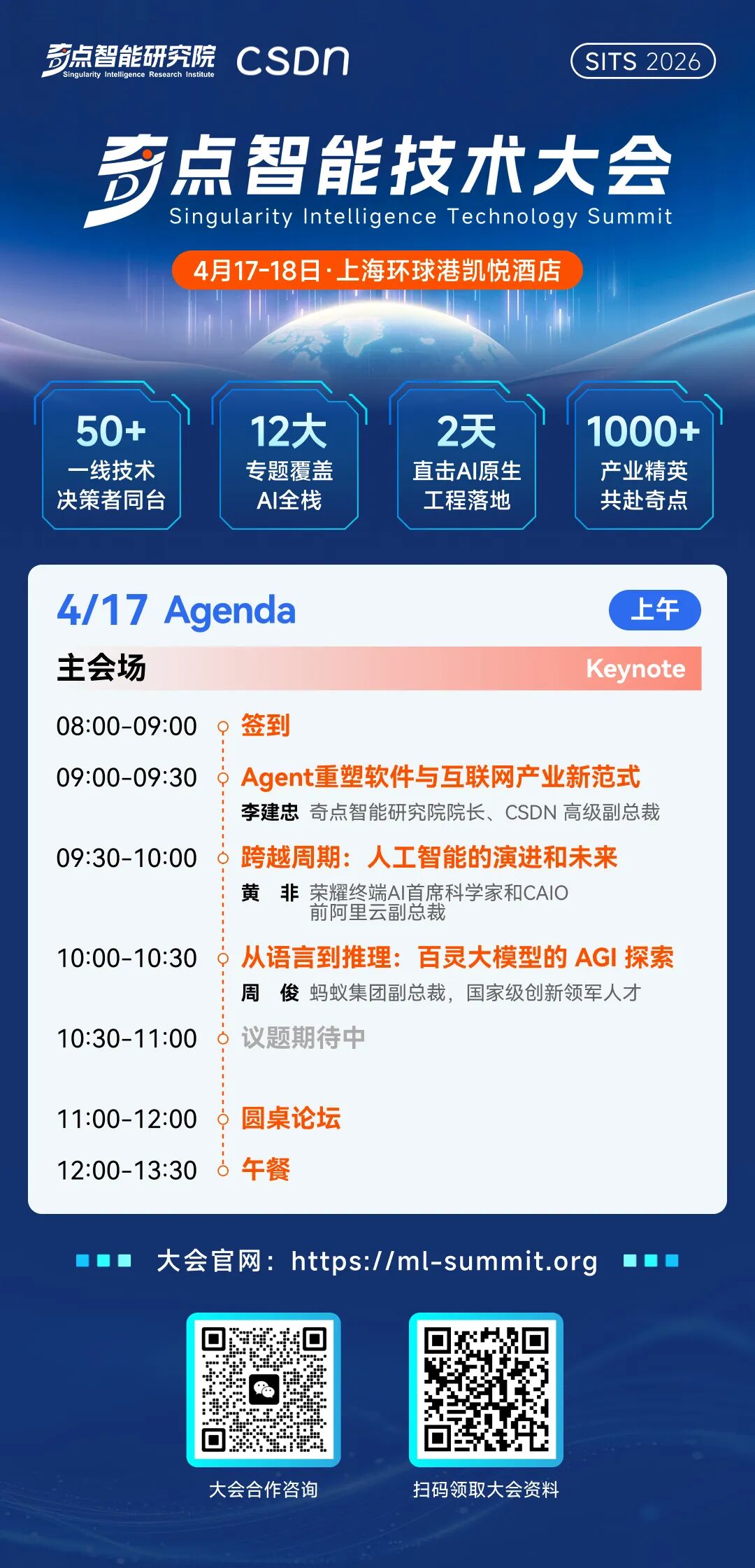 SITS 2026 4月17日上午主会议程