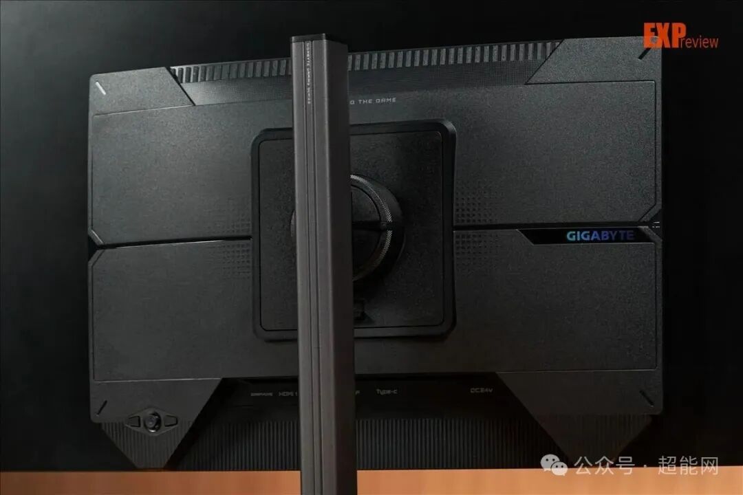技嘉GO27Q24G显示器背部整体设计