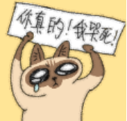 流泪猫猫头表情包配文“你真的!我哭死!”