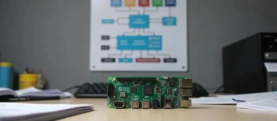 树莓派开发板桌面照片