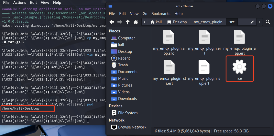 Kali Linux下插件源码目录中的后门可执行文件