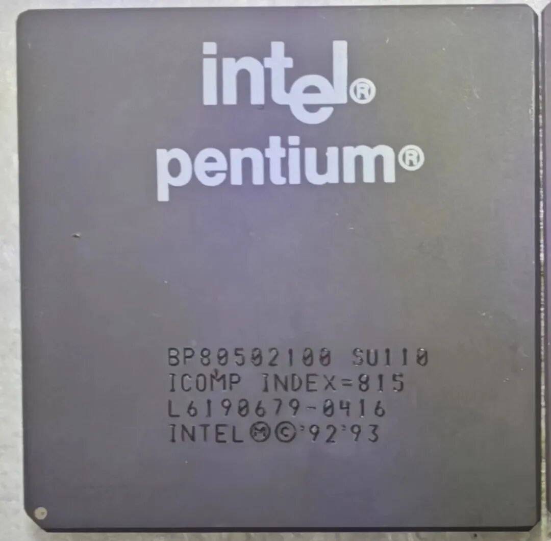Intel Pentium 100处理器,iCOMP指数815