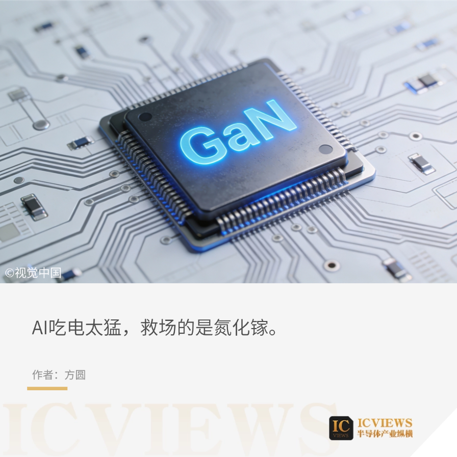 AI服务器供电场景下的氮化镓(GaN)芯片特写