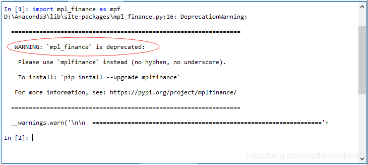 Jupyter Notebook 警告信息