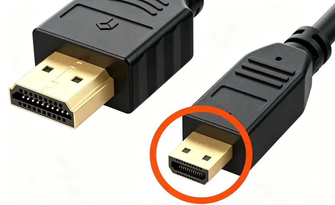 Micro-HDMI转标准HDMI线缆接头