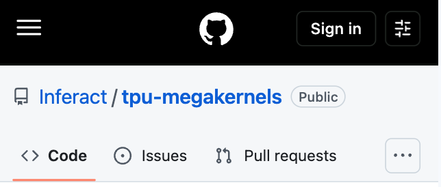 GitHub仓库 Inferact/tpu-megakernels