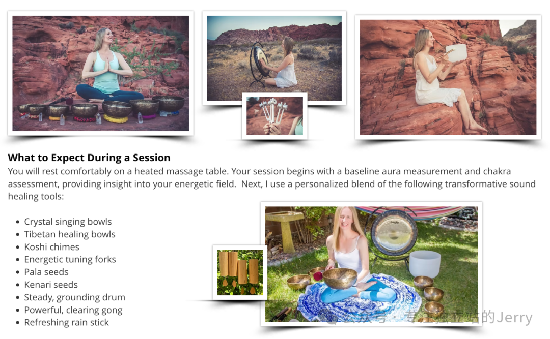 声音疗愈与水晶饰品示例