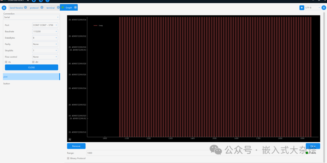 COMTool 图表插件绘制串口数据波形