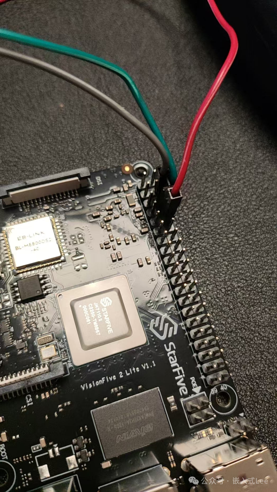 串口引脚连接示意