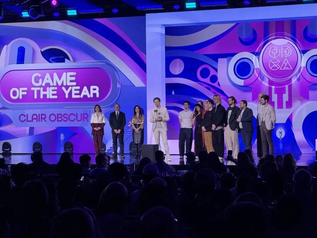 《光与影:33号远征队》获得2026 GDCA年度游戏奖项现场