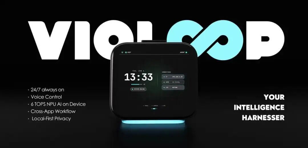 Violoop 产品特性宣传图，突出本地化与隐私安全