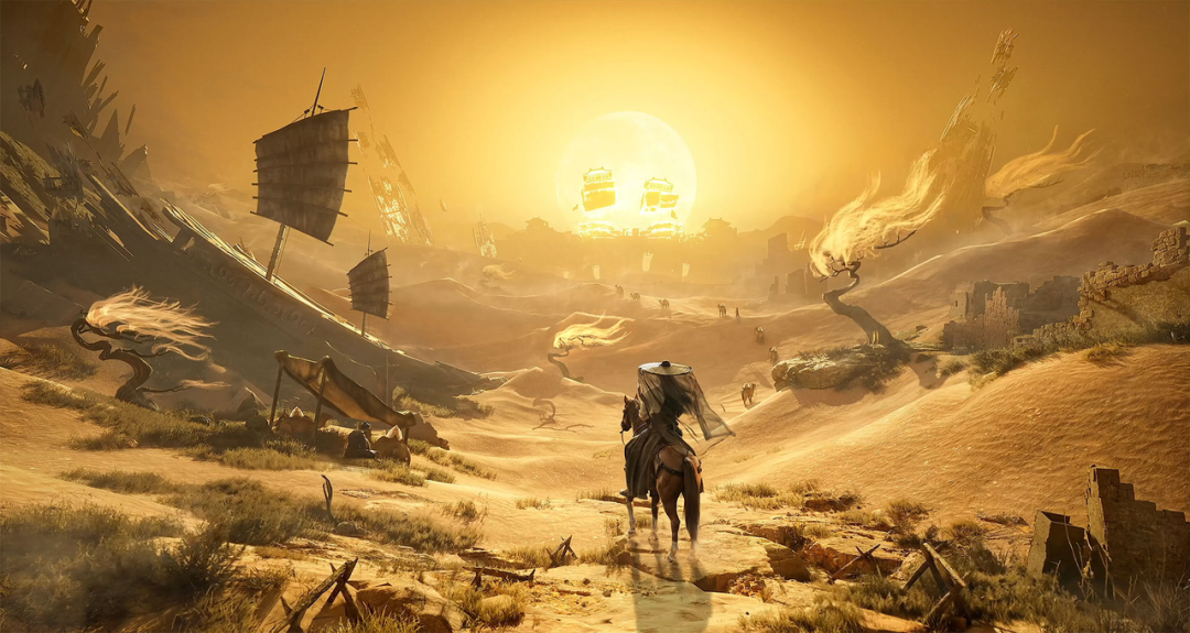 《燕云十六声》风格的概念场景图