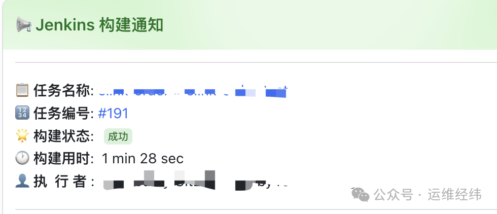 Jenkins构建成功通知