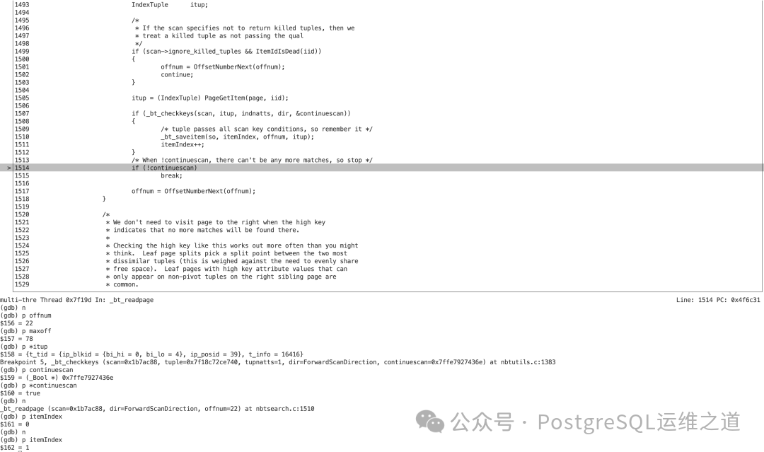 调试：读取并检查第一个匹配项