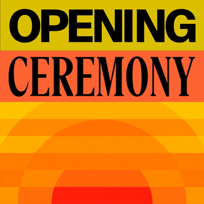 基于LA28视觉系统设计的“开幕式”主题海报