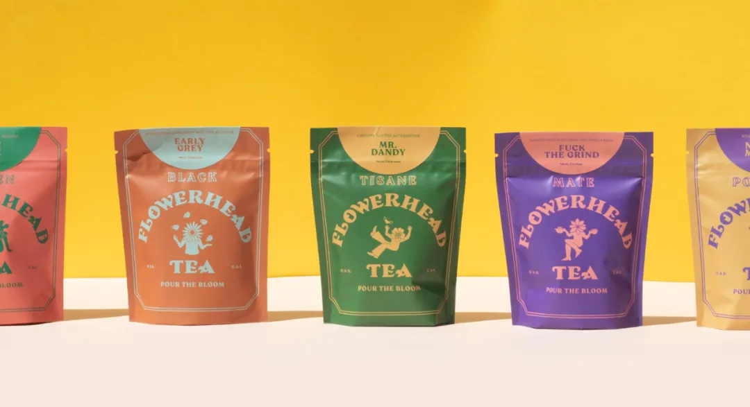 FLOWERHEAD TEA五款茶包陈列