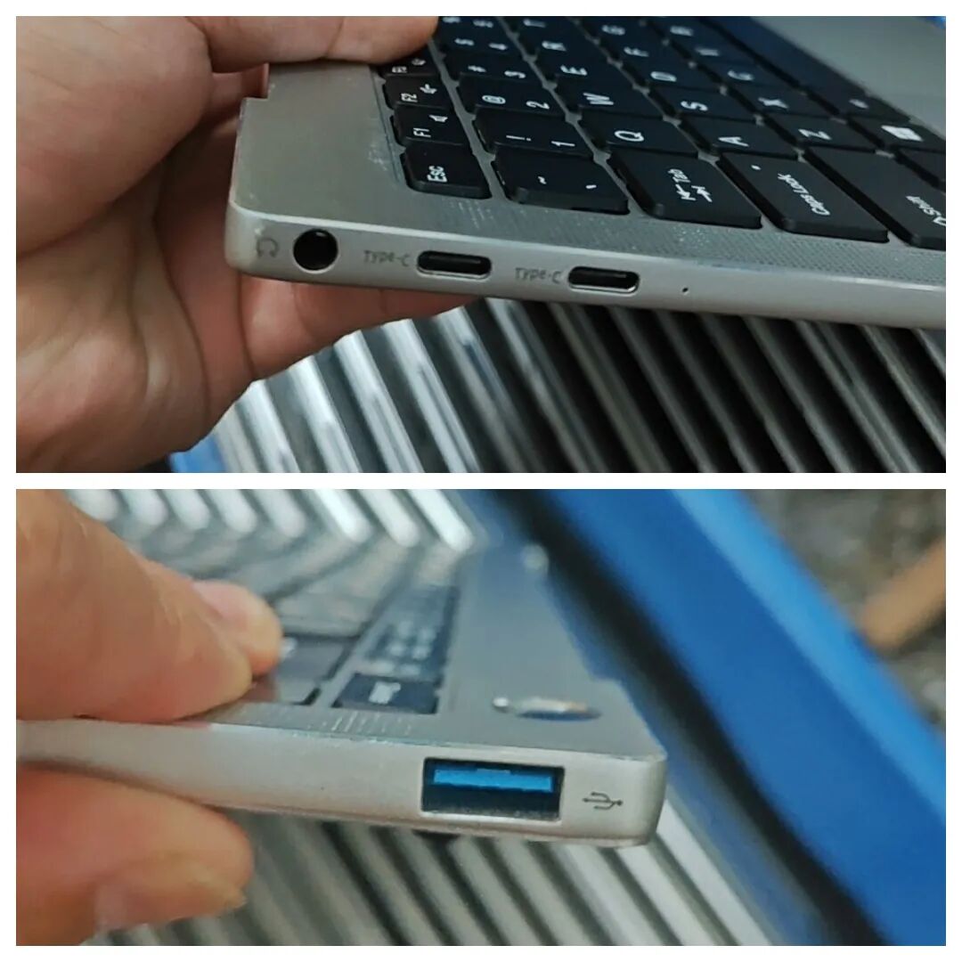 笔记本侧面接口展示