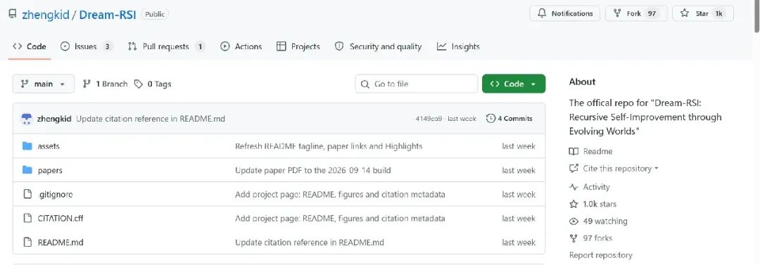 Dream-RSI GitHub 仓库页面