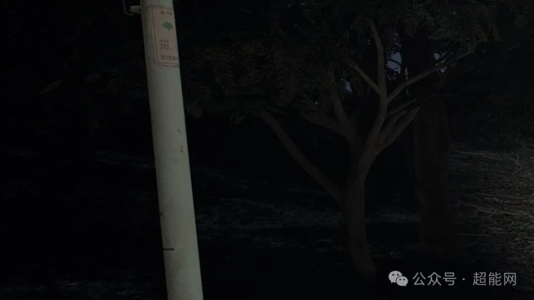 DLAA模式下的电线杆场景截图