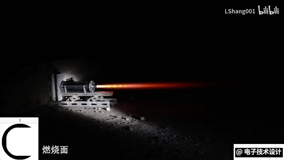 主发动机试车火焰喷射