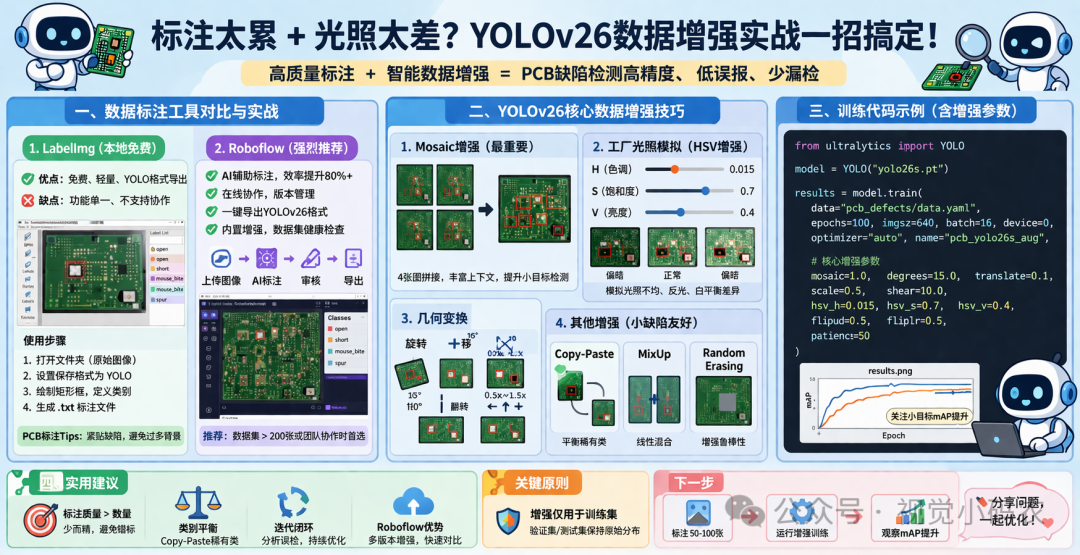 YOLOv26 PCB缺陷检测数据增强实战技巧总结图