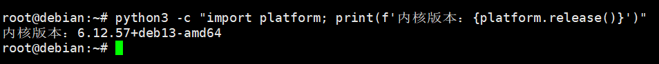 内核版本示例