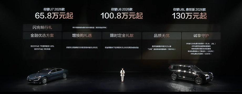 2026款仰望系列车型价格与权益表